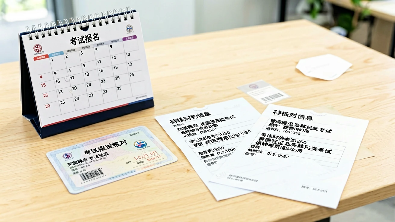 雅思考试报名前核对日期与费用